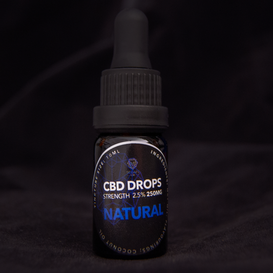 Regain CBD Drops 2.0 | Natural | 250mg (2.5%) | 10ml